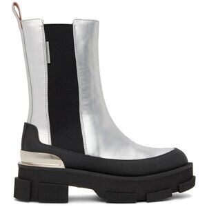 Both Gao Platform Chelsea Boots Size 44 US 11 Mens Silver $660